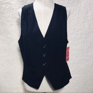 Candies Black Vest with Lace - NEW WITH TAG